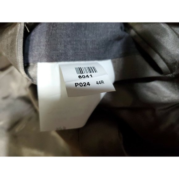 STAFFORD MENS 46R BLAZER BROWN POLYESTER/WOOL TWO-BUTTON ONE-VENT RN#:8709 B-396 - Picture 11 of 11